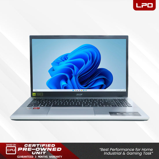 LPO Laptop Acer Aspire 3 A315-44P RYZEN 7 5700U @4.3Ghz 16GB DDR4 512GB SSD Win 11 Pro 15.6