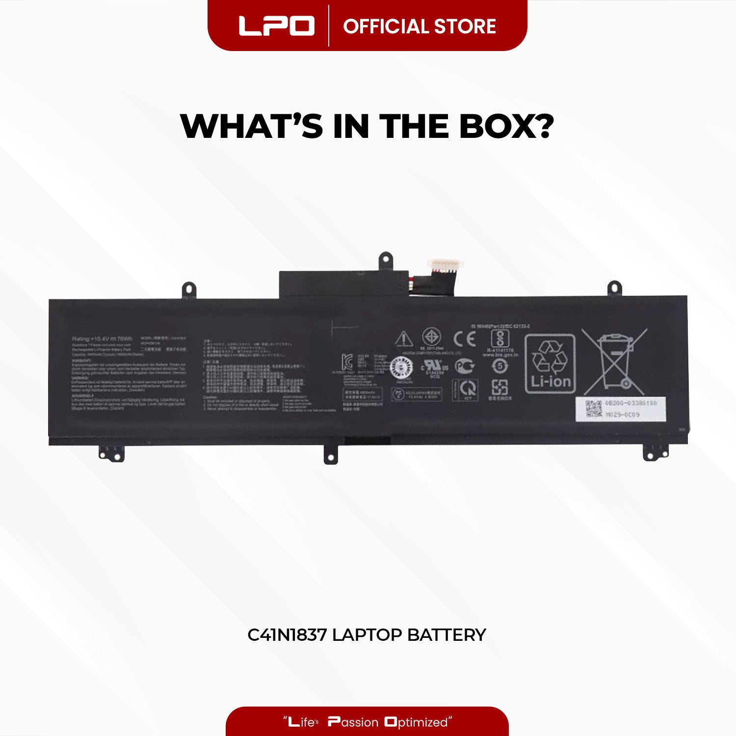 Laptop Battery C41N1837 Compatible with ASUS Rog Zephyrus GA502D GA532DU Series