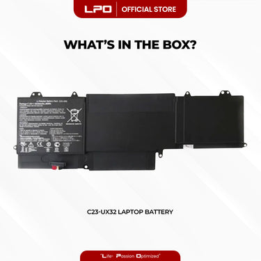 Laptop Battery C23-UX32 Compatible with Asus ZenBook U38DT, UX32A, UX32VD, U38N