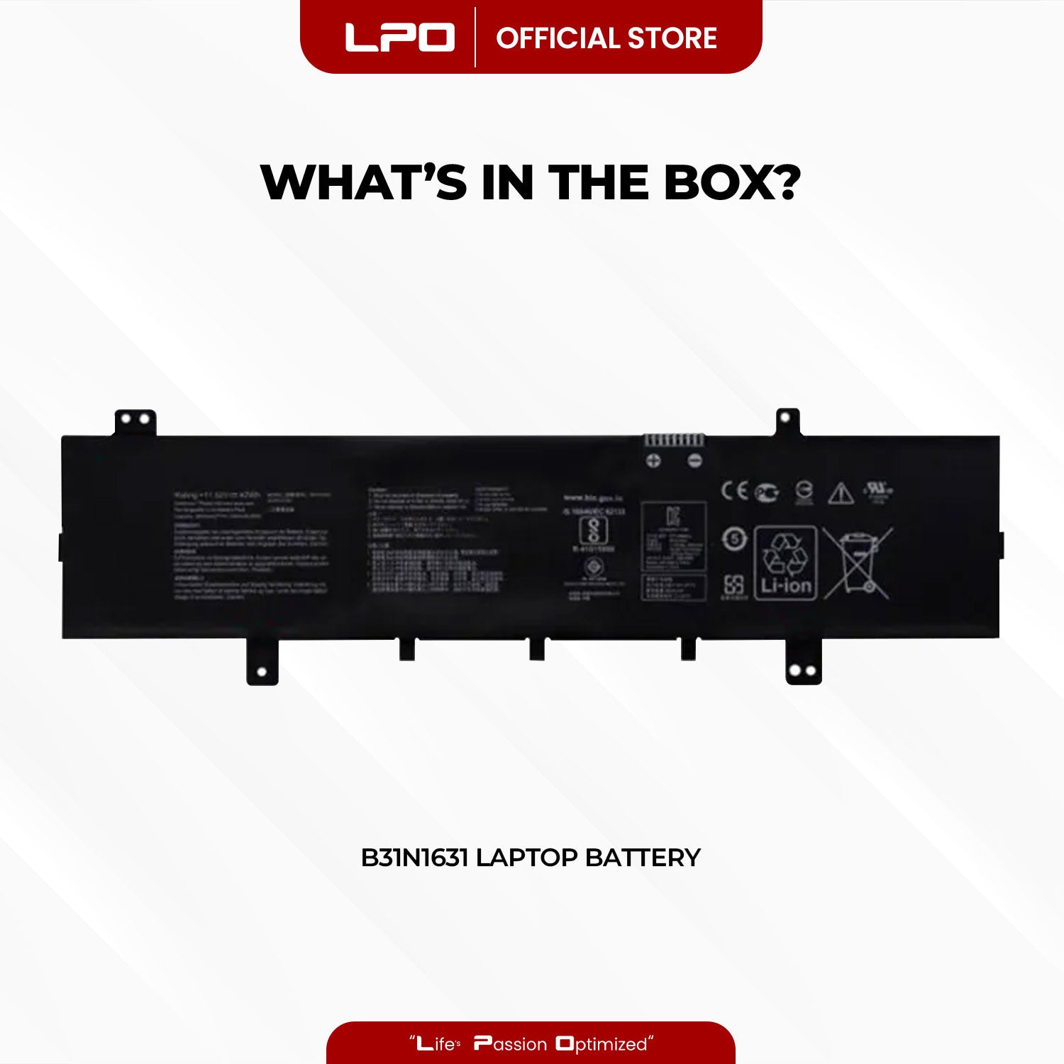 Laptop Battery B31N1631 Compatible with Asus VivoBook 15 X505BA X505BP Series
