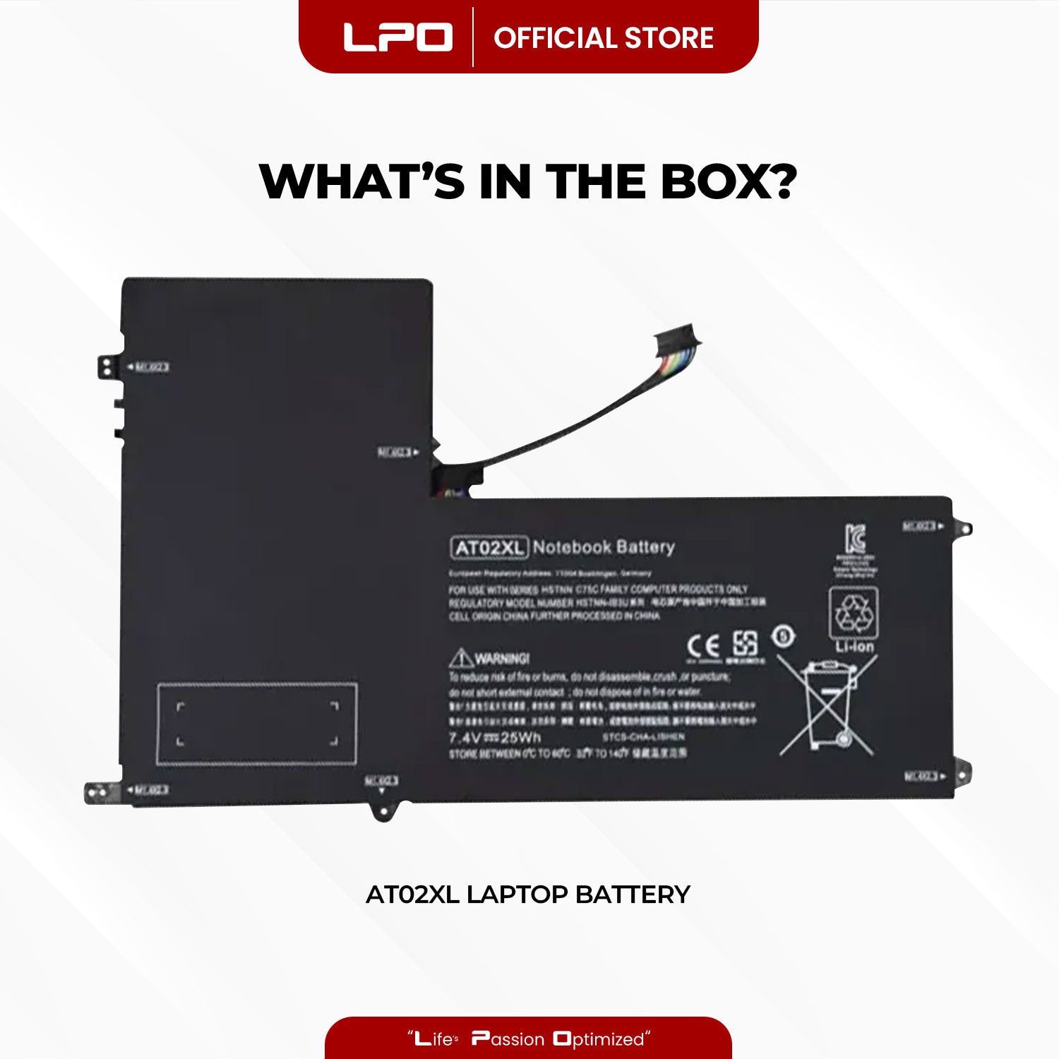 Laptop Battery AT02XL Compatible with HP ElitePad 900 G1 Tablet