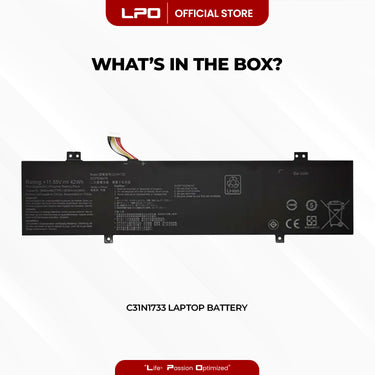 Laptop Battery C31N1733 Compatible with Asus Vivobook Flip TP412U TP412UA Series