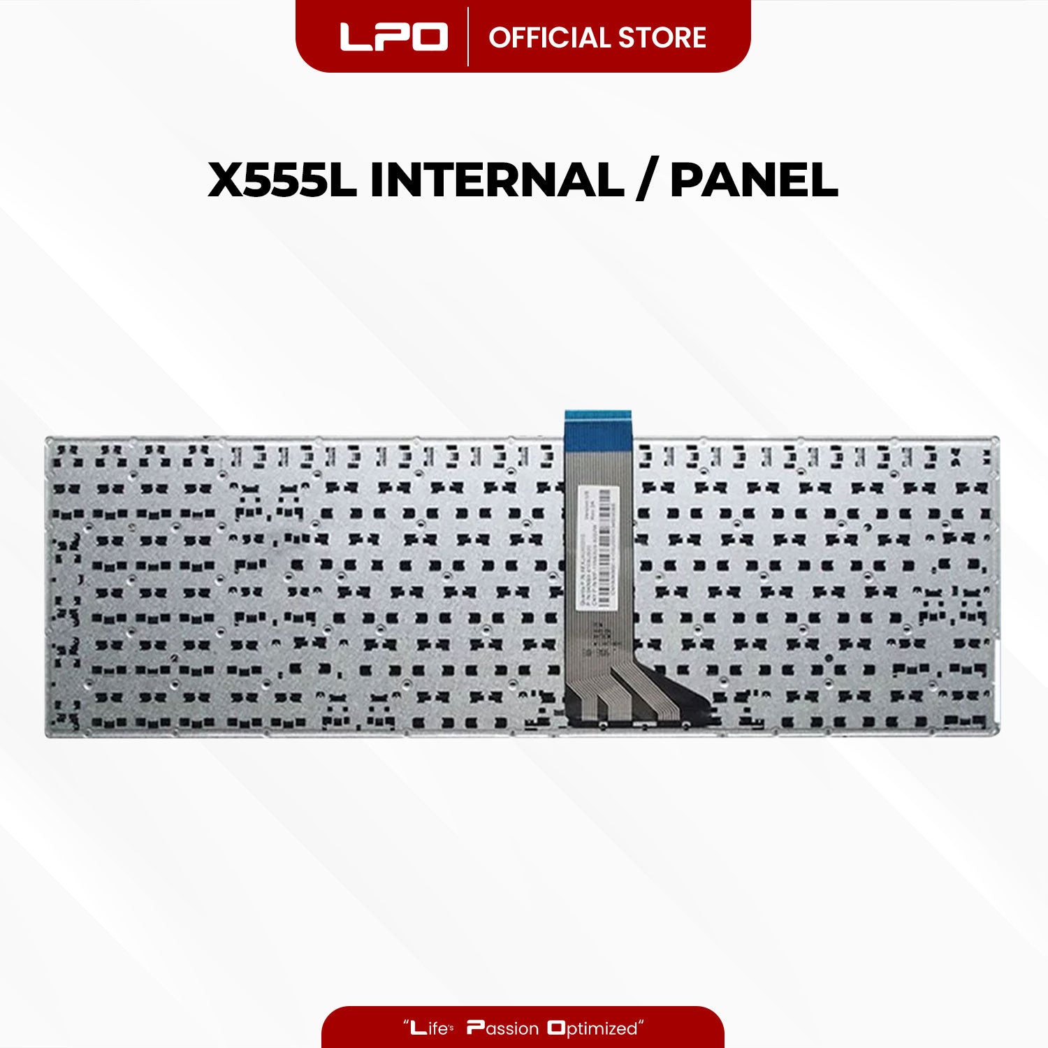Laptop Keyboard ASUS X555L Internal / Panel Black US Compatible with Asus X555L, X555LA, X555LD