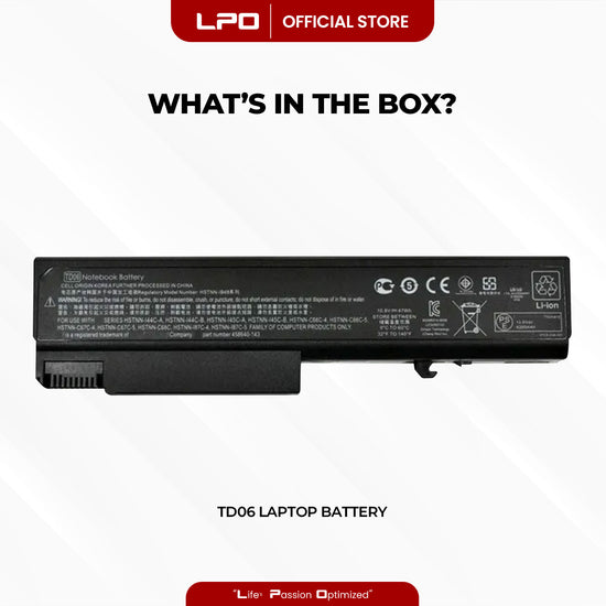 Laptop Battery TD06 Compatible with HP ProBook 6440b 6545b 6550b 8440P HSTNN-C68C