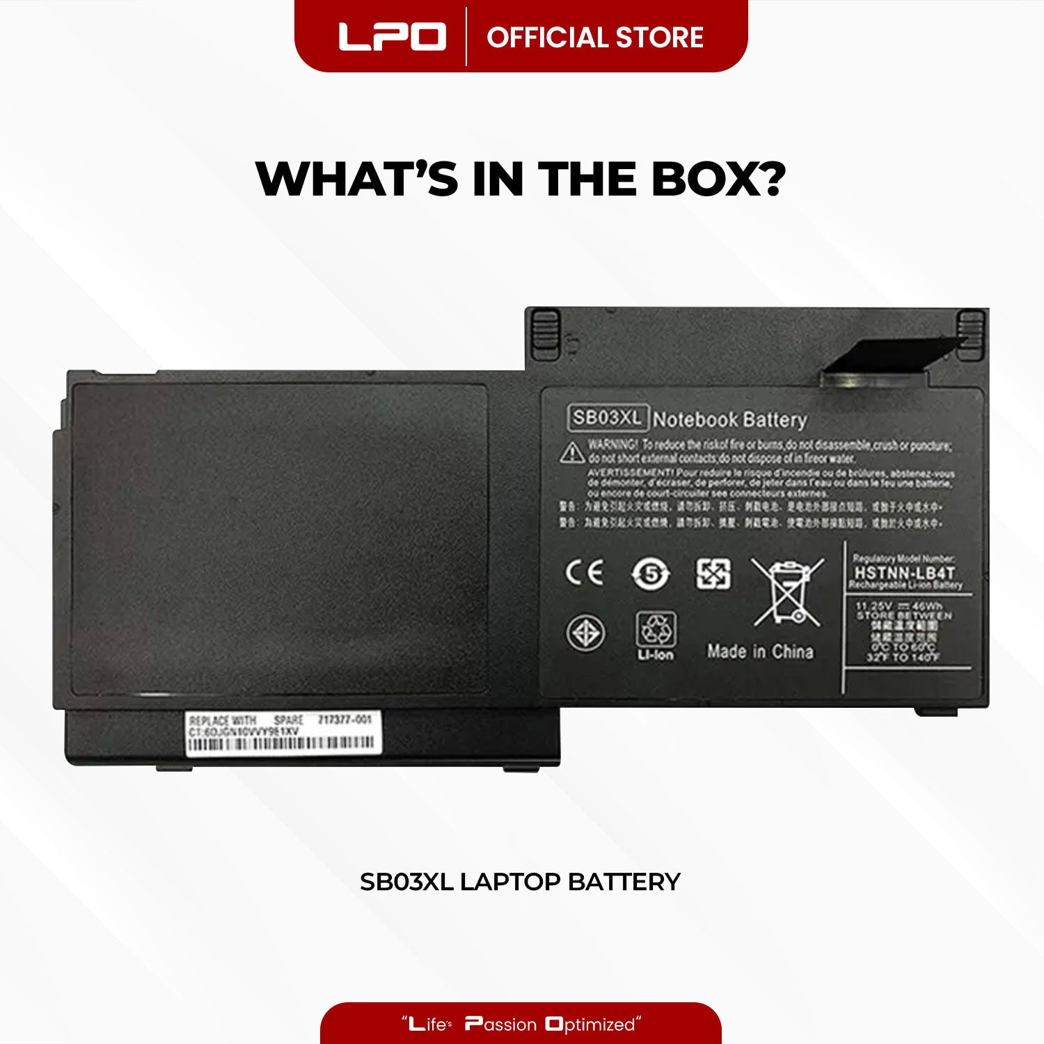 Laptop Battery SB03XL Compatible with HP Elitebook 720 725 820 825 G1/G2 Series
