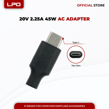 Laptop Charger Lenovo 20V 2.25A 45W Type C Compatible with Lenovo ThinkPad 13 20GJ 20GK 20J1 20J2 2nd Gen Chromebook