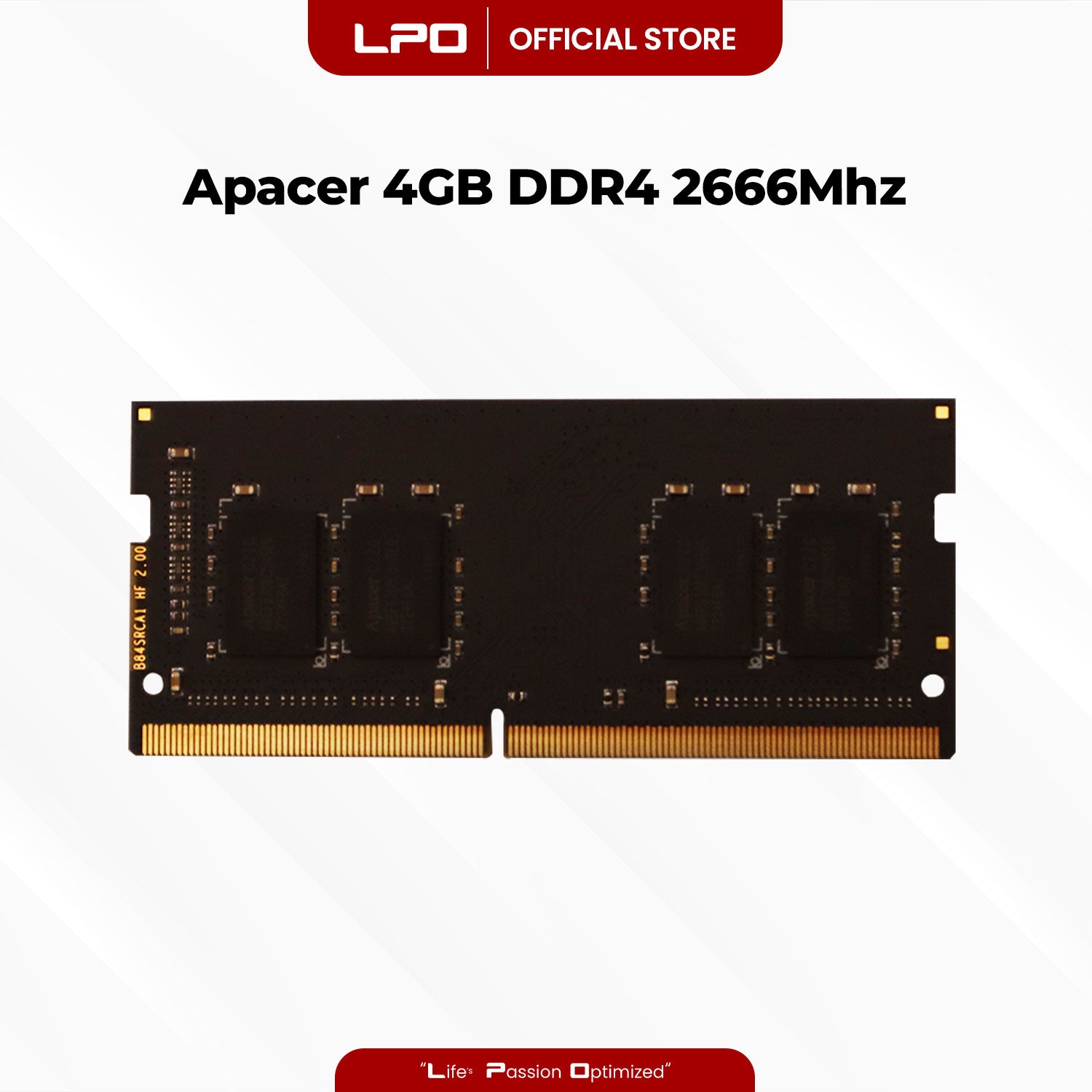 Apacer 4GB DDR4 2666Mhz SODIMM for Laptop RAM