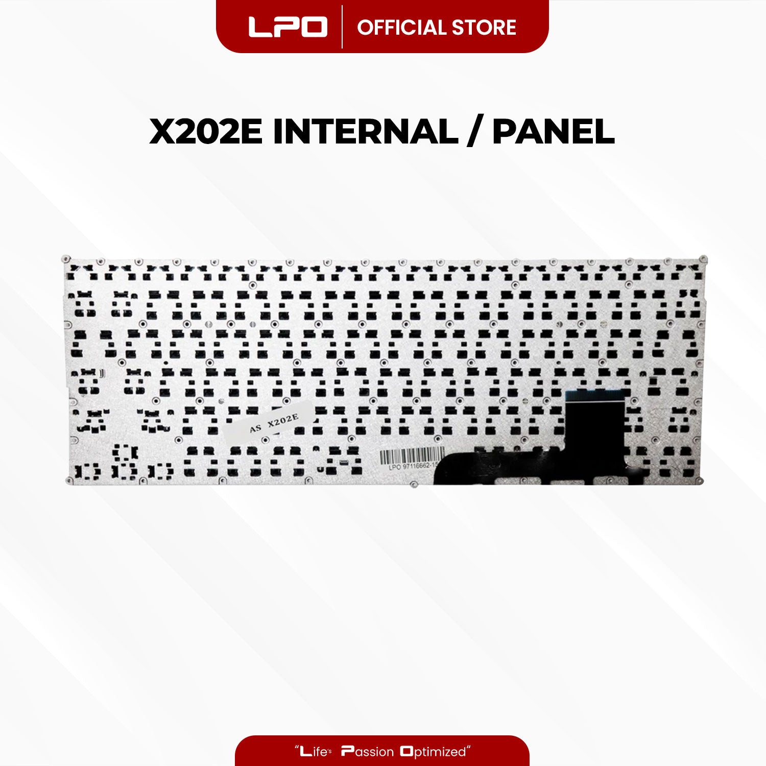 Laptop Keyboard ASUS X202E Internal / Panel Black US Compatible with Asus VivoBook X201 X201E