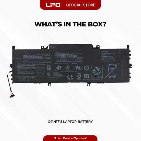Laptop Battery C41N1715 Compatible with Asus ZenBook 13 UX331FN, UX331UAL, UX331UA