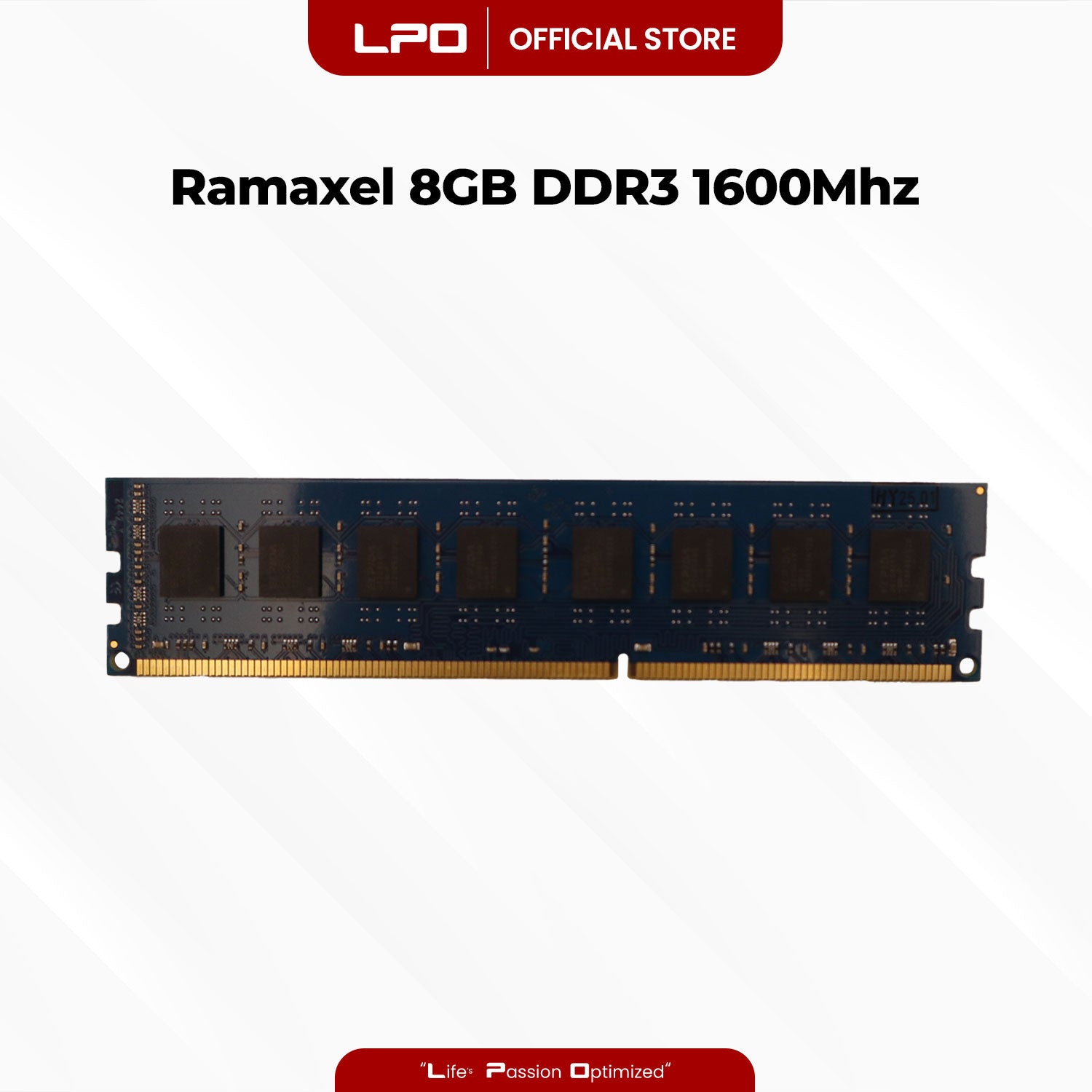 Ramaxel 8GB DDR3 1600Mhz DIMM for Desktop RAM