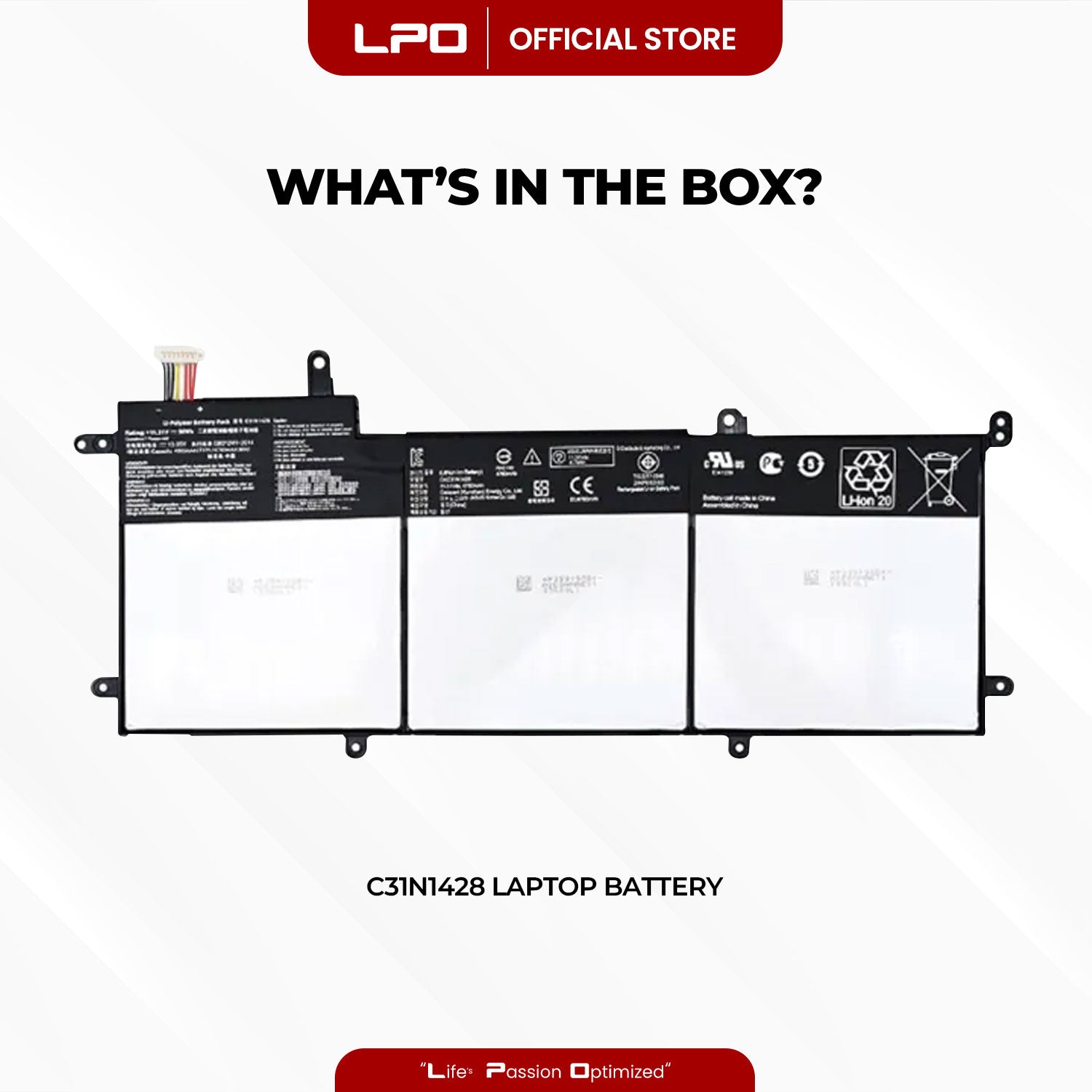 Laptop Battery C31N1428 Compatible with Asus Zenbook UX305U UX305UA Series