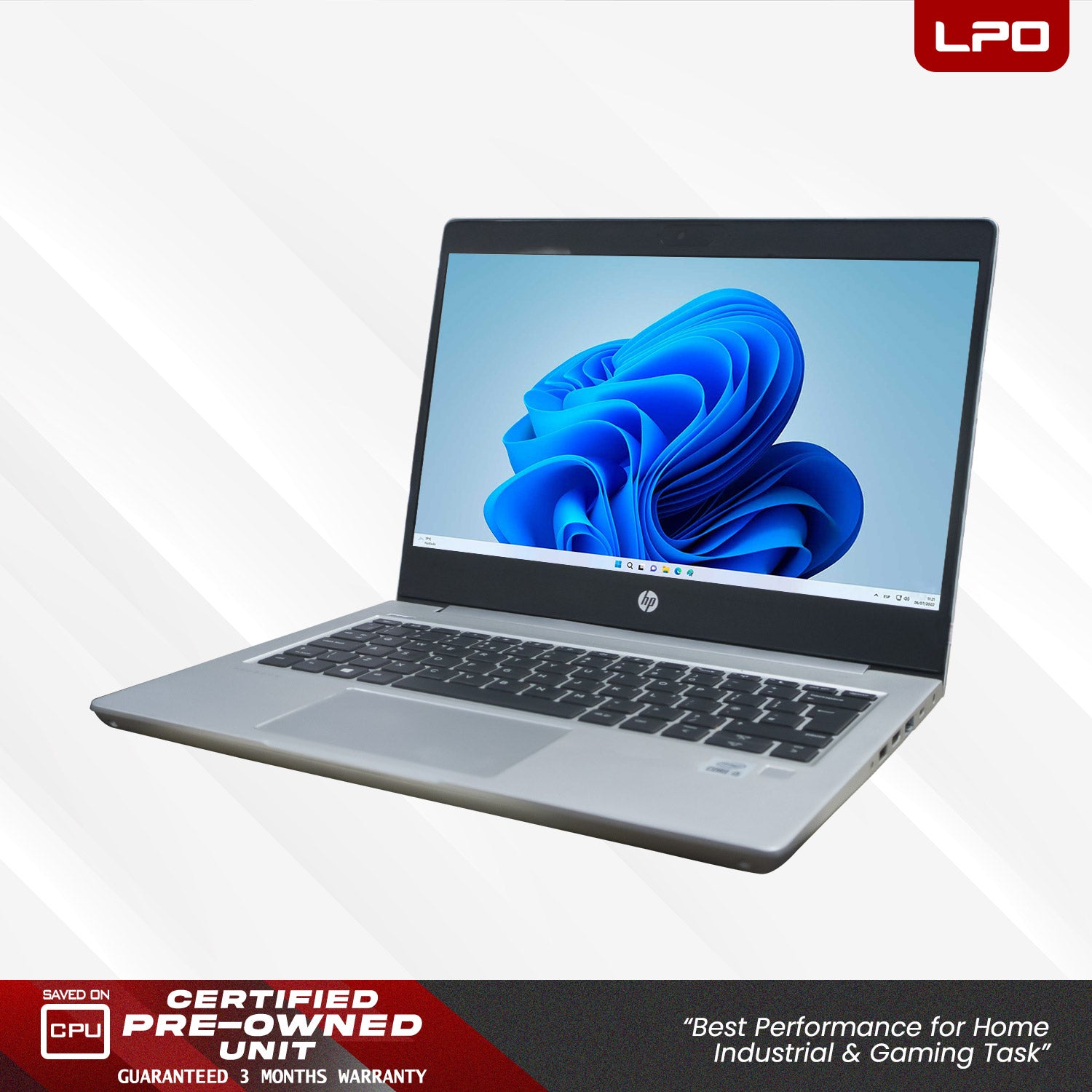 LPO Laptop Hp Probook 430 G7 Intel Core i7-10210U CPU @1.60Ghz 8GB DDR4 256GB SSD Win 11 Pro 13.3