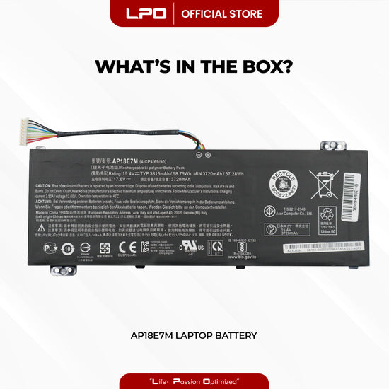 Laptop Battery AP18E7M Compatible with Acer Nitro 5 AN515, Nitro 7 AN715 PH315 - LPO Laptop PC-Outlet