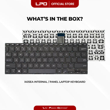 Laptop Keyboard ASUS X415EA Internal / Panel Black US Compatible with Asus Vivobook X415 X415ep
