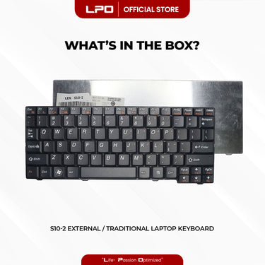 Laptop Keyboard LENOVO S10-2 External / Traditional Black US Compatible with Lenovo ideapad S10-2 S10-2C S10-3C S11 S100C 20027