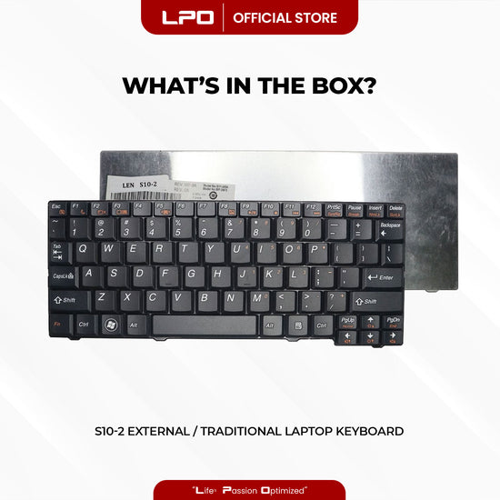 Laptop Keyboard LENOVO S10-2 External / Traditional Black US Compatible with Lenovo ideapad S10-2 S10-2C S10-3C S11 S100C 20027