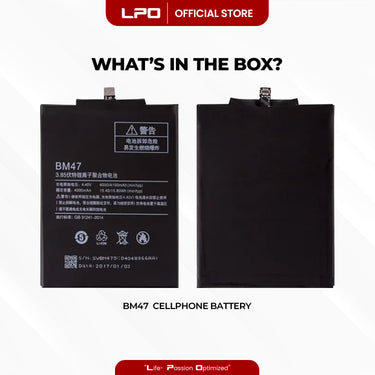 Cellphone Battery Xiaomi Redmi 3S 2016 BM47 Compatible with 2016031 - LPO Laptop PC-Outlet