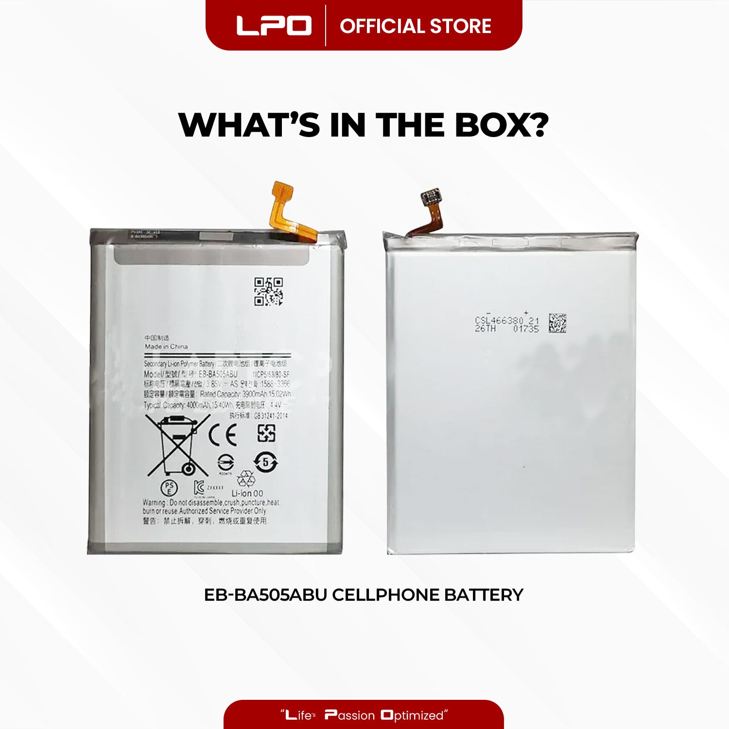 Cellphone Battery Samsung Galaxy A20 A50 A30 EB-BA505ABU Compatible with SM-A305F