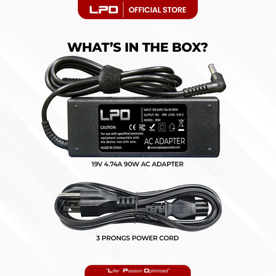 Laptop Charger Lenovo 19V 4.74A 90W Common Pin 5.5mm x 2.5mm Compatible with Lenovo IDEAPAD Y330