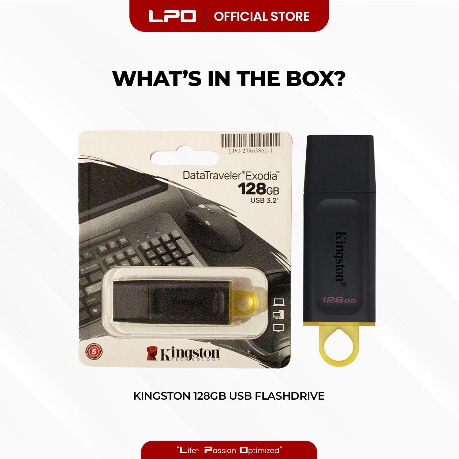 Kingston DataTraveler Exodia 128GB USB 3.2 USB Flashdrive
