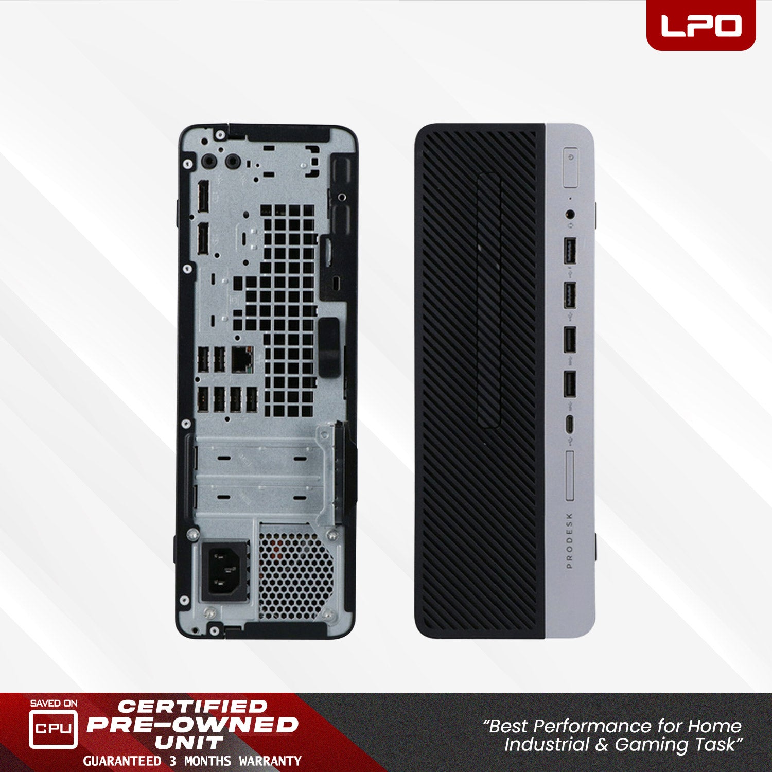 LPO ProDesk 600 G3 SFF Intel Core i5-6500U 3.20Ghz 8Gb DDR4 128GB SSD Intel HD Graphics 530 Display And VGA Port