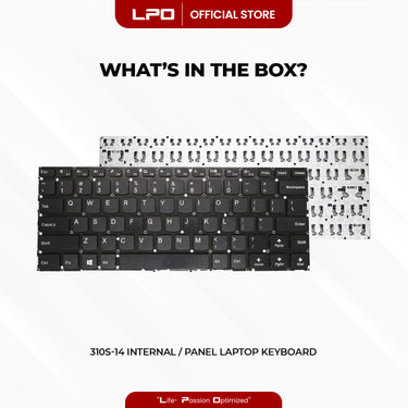 Laptop Keyboard LENOVO 310S-14 Internal / Panel Black US Compatible with Lenovo Ideapad 310S-14