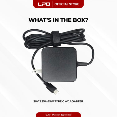 Laptop Charger Acer 20V 2.25A 45W Type C Compatible with Acer Laptops