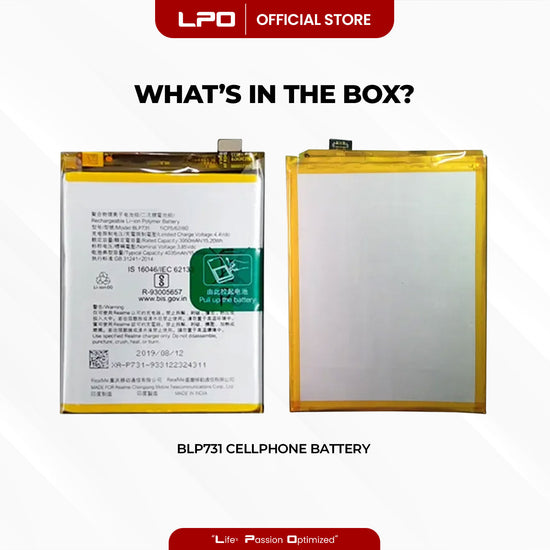 Cellphone Battery	Realme 5 Pro 2019 BLP731 Compatible with RMX1971, RMX1973