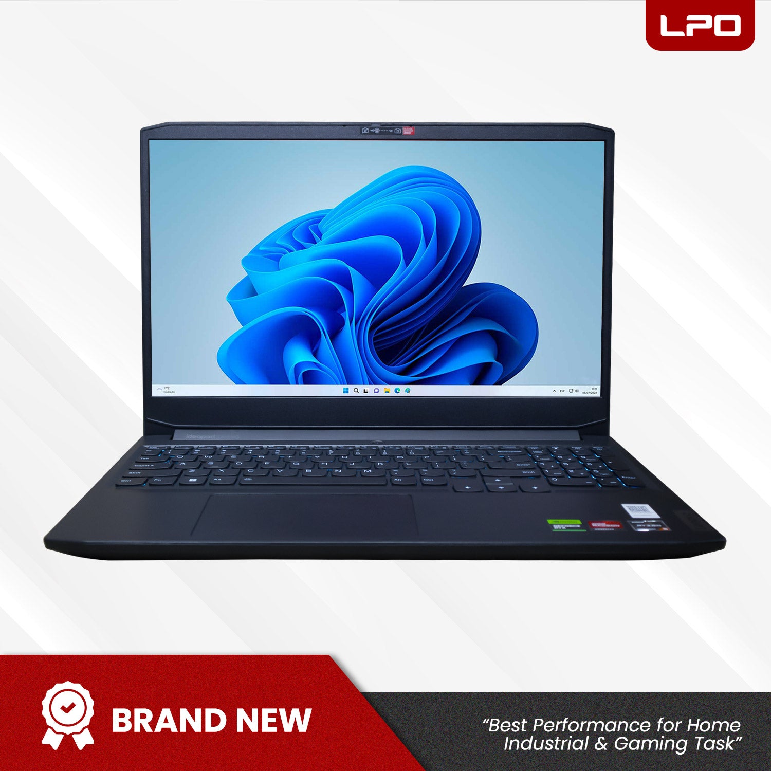 Laptop Lenovo Ideapad Gaming 3 15ACH6 AMD Ryzen 5 5500H 3.30Ghz 8GB DDR4 512GB NVME PCIE SSD AMD Radeon NVIDIA GeForce RTX 2050 15.6