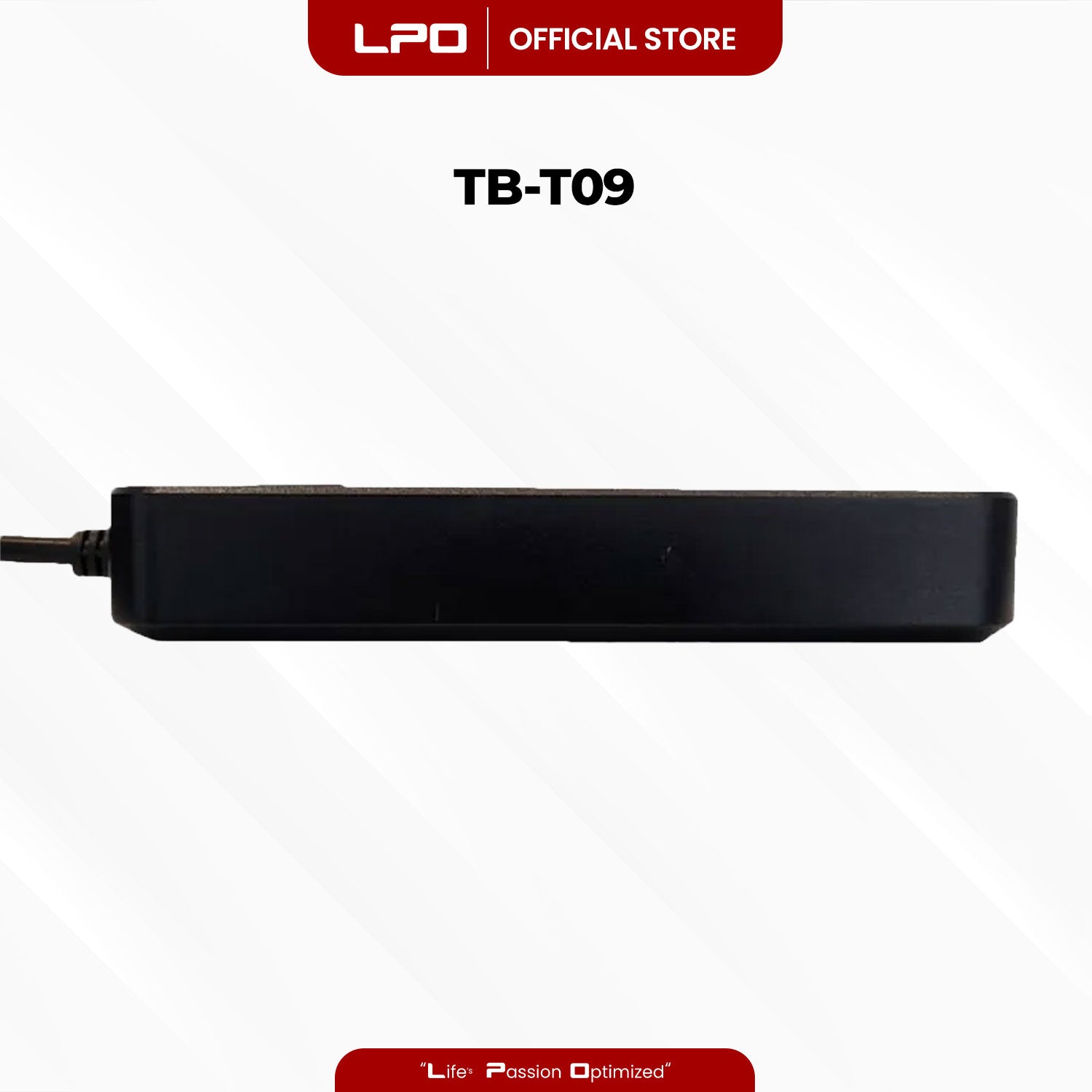Power Extension Cord TB-T09 6 USB Port 3 Universal Plug Port with Electronic Micro Switch 3000W - 16A / 110 - 250V 5V = 3.1A
