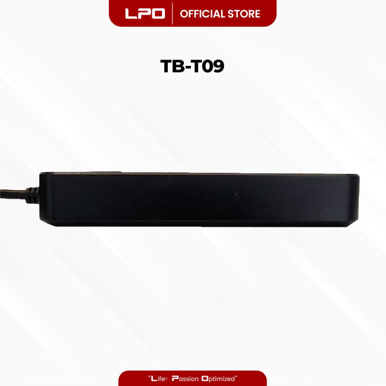 Power Extension Cord TB-T09 6 USB Port 3 Universal Plug Port with Electronic Micro Switch 3000W - 16A / 110 - 250V 5V = 3.1A