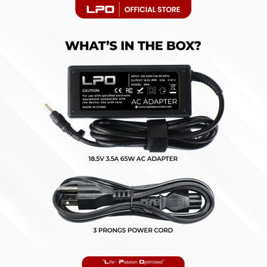 Laptop Charger LG 18.5V 3.5A 65W Yellow Pin 4.8mm x 1.7mm Compatible with LG R40 R4R405