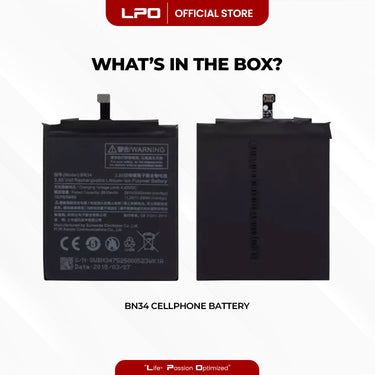 Cellphone Battery Xiaomi Redmi 5A 2017 BN34 Compatible with MCG3B, MCI3B - LPO Laptop PC-Outlet