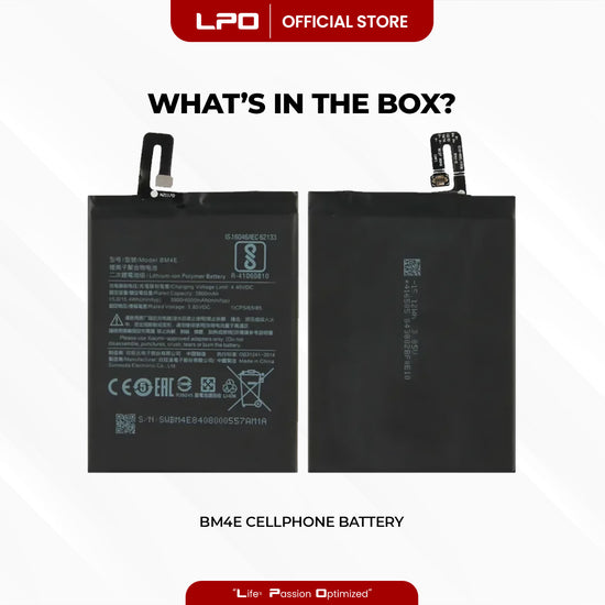Cellphone Battery Xiaomi Pocophone F1 2018 BM4E Compatible with M1805E10A, POCO F1 - LPO Laptop PC-Outlet
