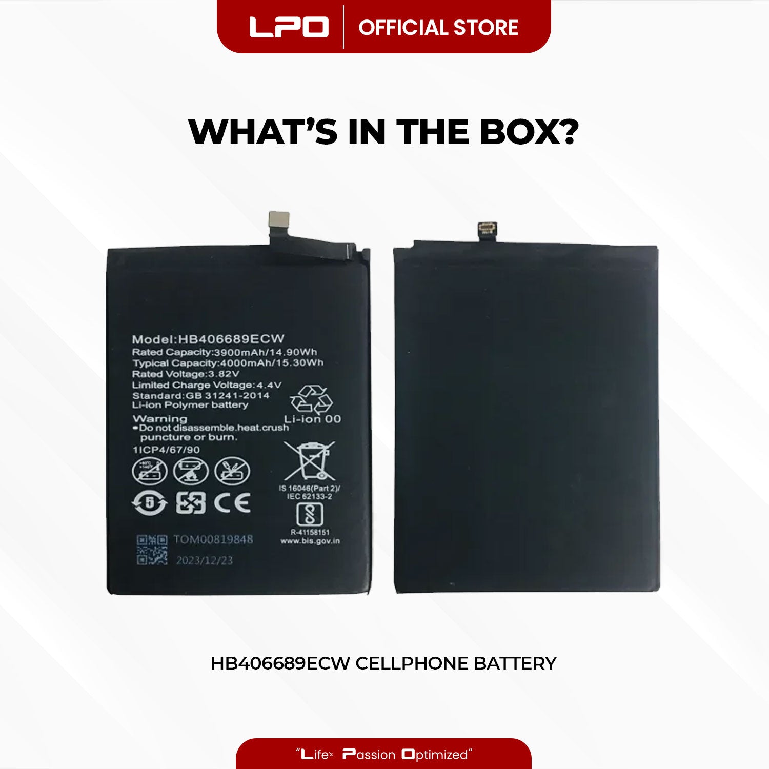 Cellphone Battery	Huawei Y9 2019 HB406689ECW Compatible with Huawei Y7 Prime / Y7 2017