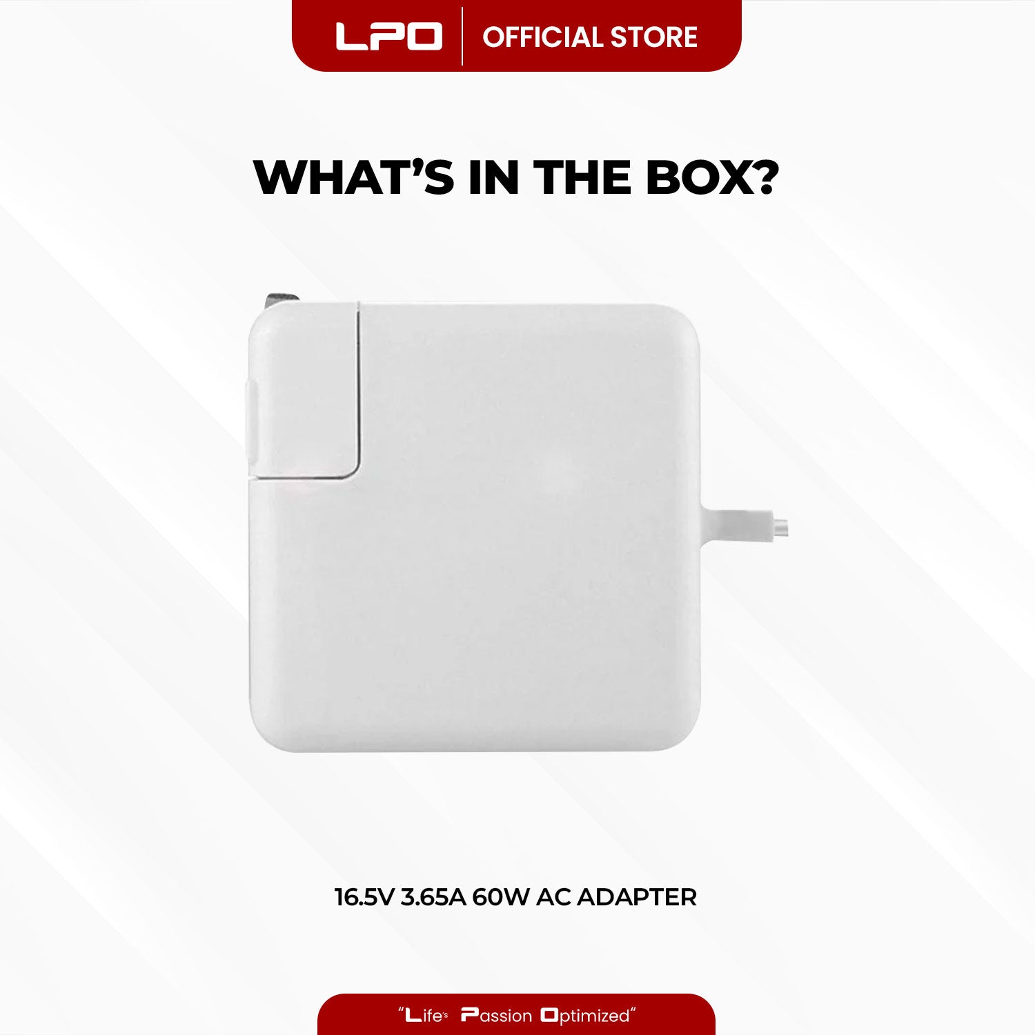 Laptop Charger MacBook 16.5V 3.65A 60W T Style Compatible with MacBook Pro (Retina, 13-inch, Late 2012 - 2015) A1435