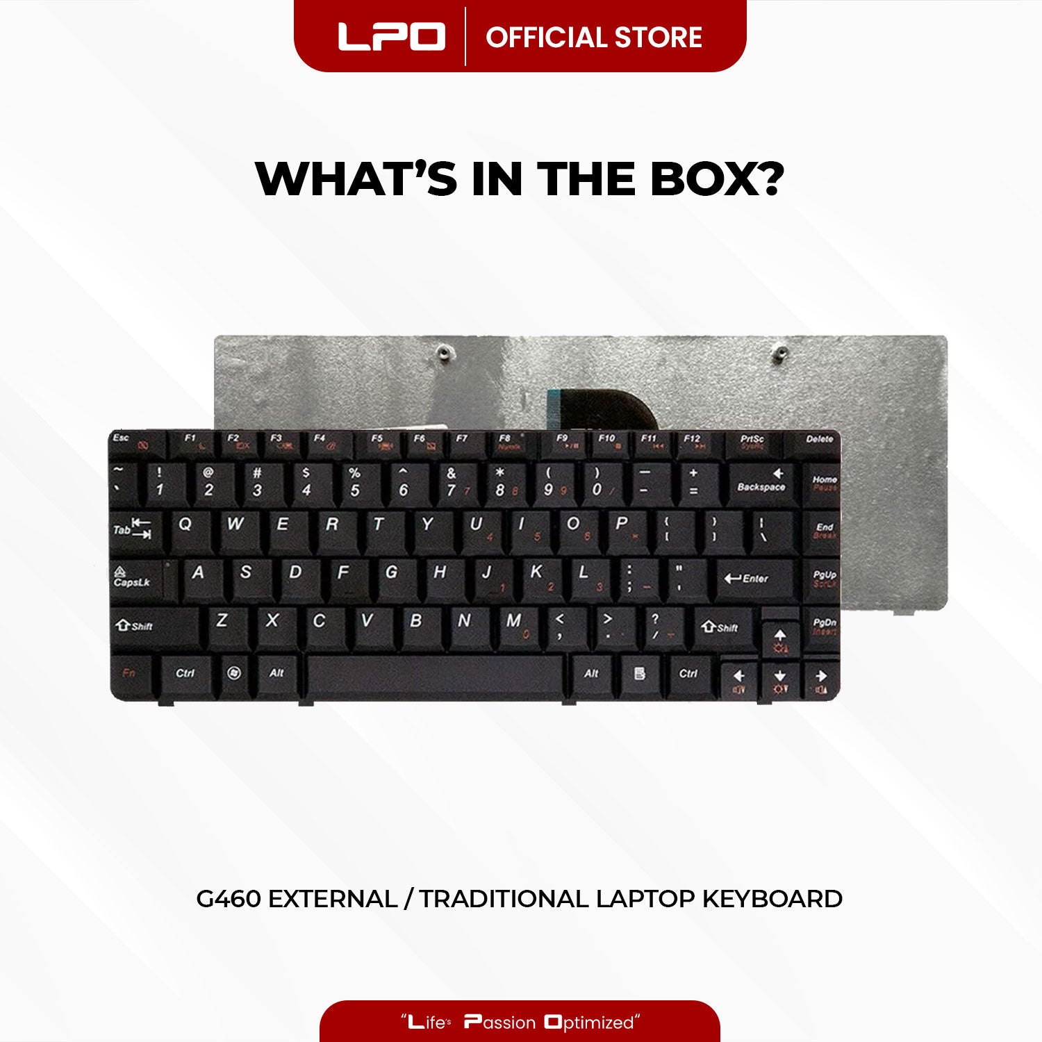 Laptop Keyboard	LENOVO	G460 External / Traditional	Black US Compatible with Lenovo G460 G460A