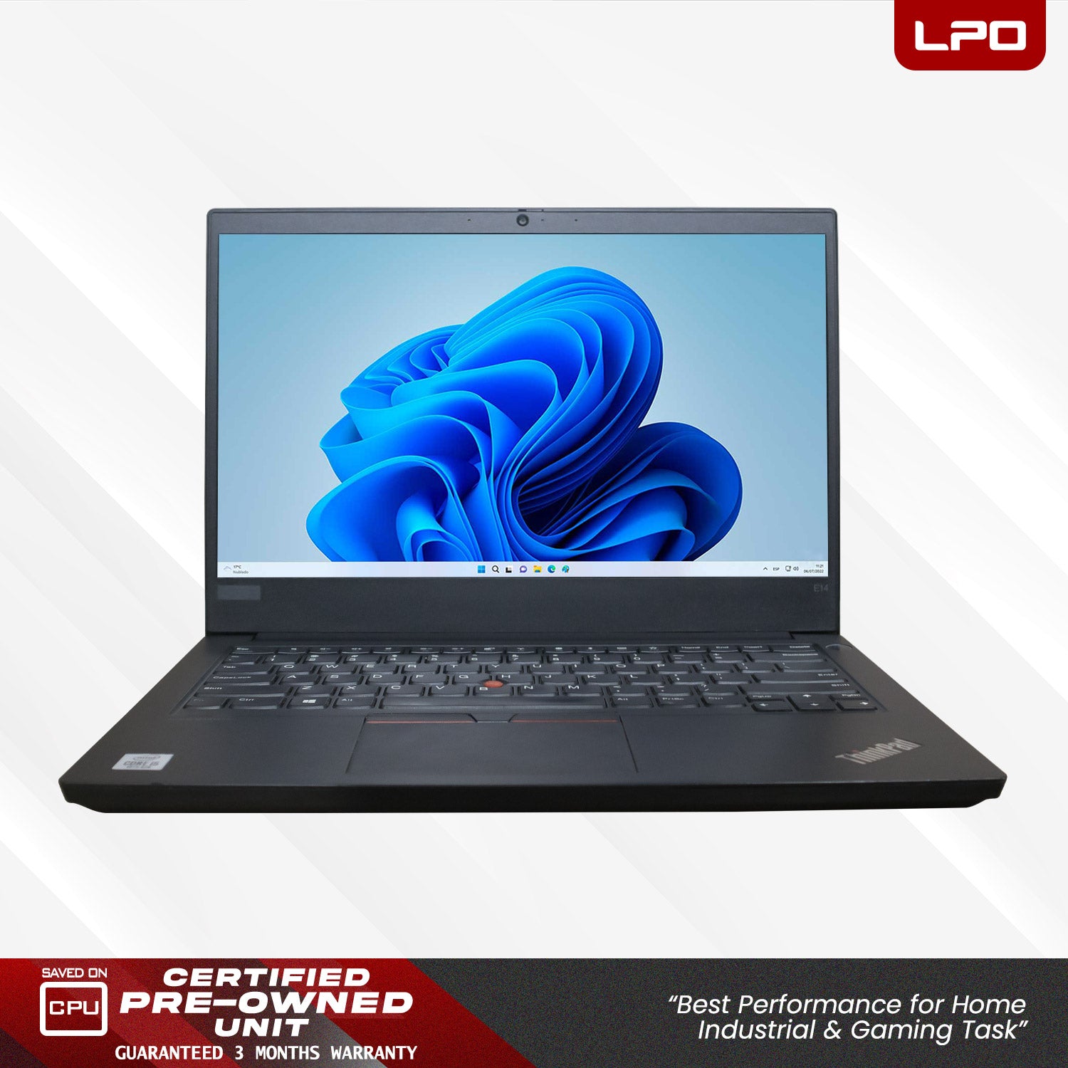 Laptop Lenovo Thinkpad E14 Intel Core i5-10210U CPU @1.60GHz 8GB DDR4 512GB SSD NVMe + 1TB HDD 14