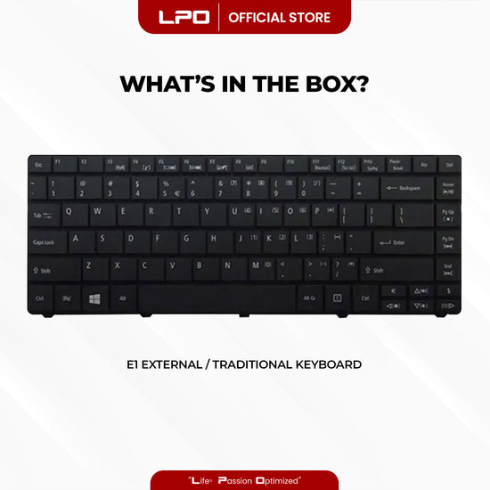 Laptop Keyboard ACER E1 External Type / Traditional Black US Compatible with Acer Aspire E1-431 E1-431-4875