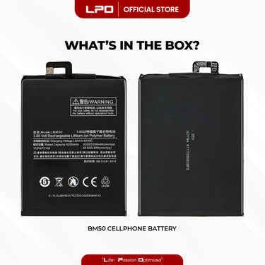 Cellphone Battery Xiaomi Mi Max 2 2017 BM50 Compatible with MDE40, MDI40 - LPO Laptop PC-Outlet