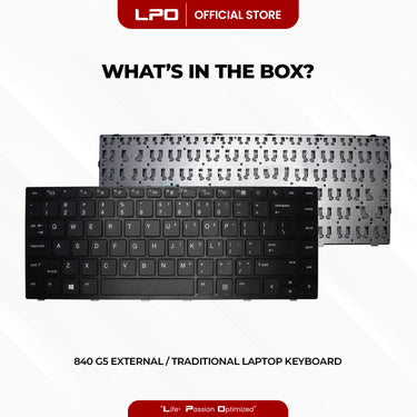 Laptop Keyboard HP 840 G5 External / Traditional Black US Compatible with HP Elitebook 745 G5 840 G5