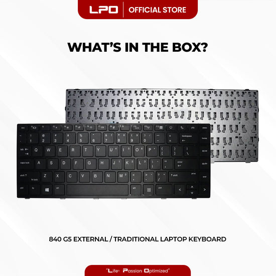 Laptop Keyboard HP 840 G5 External / Traditional Black US Compatible with HP Elitebook 745 G5 840 G5