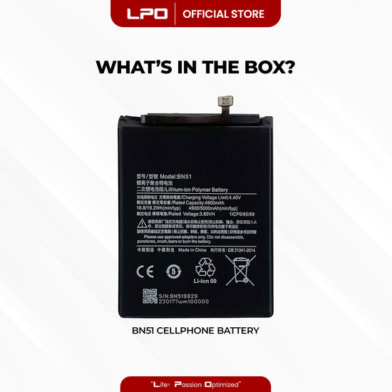 Cellphone Battery Xiaomi Redmi 8 2019 BN51 Compatible with Xiaomi Redmi 8A, Redmi 8A Dual, Redmi 8A Pro - LPO Laptop PC-Outlet