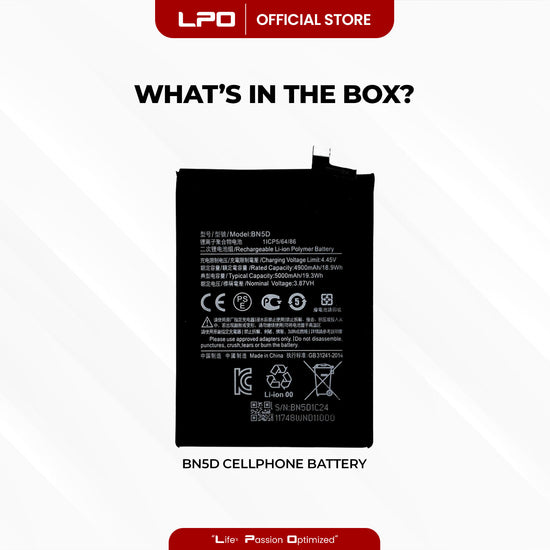 Cellphone Battery Xiaomi Redmi Note 11 2022 BN5D Compatible with Xiaomi Redmi Note 11S 2022 - LPO Laptop PC-Outlet