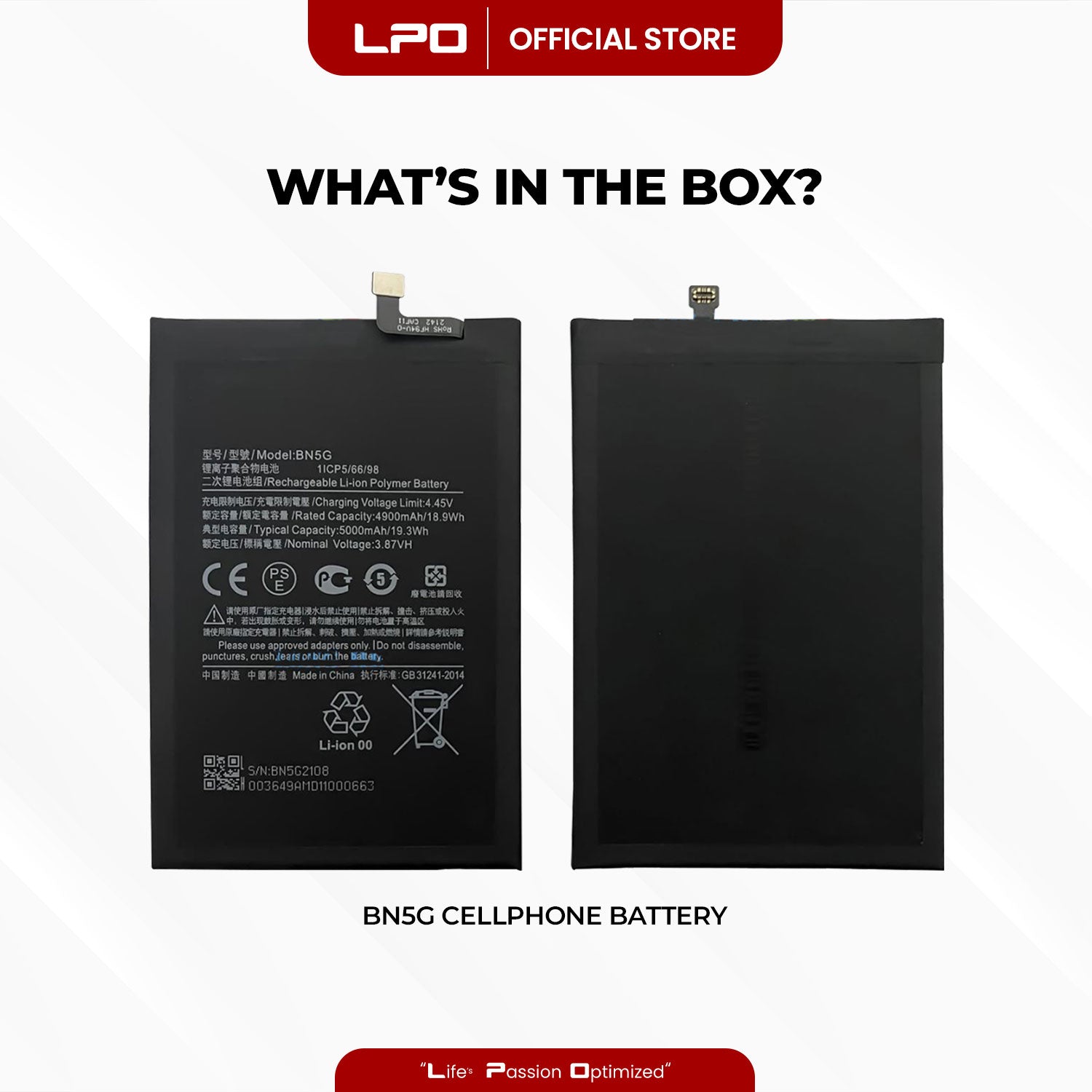 Cellphone Battery Xiaomi Redmi 10C 2022 BN5G Compatible with Xiaomi Redmi 10A 2022 - LPO Laptop PC-Outlet