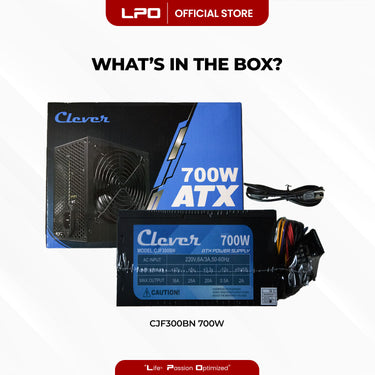 Clever Power Supply CJF300BN 700W ATX PC Power Supply 12cm Fan with Power Cord For CPU Desktop PC Computer