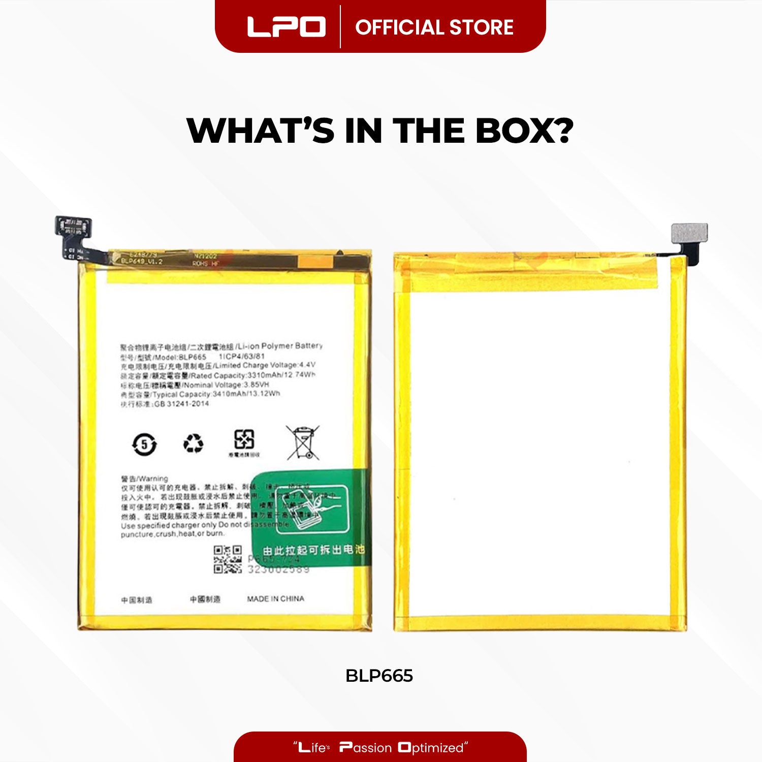 Cellphone Battery Oppo F7 Youth 2018 BLP665