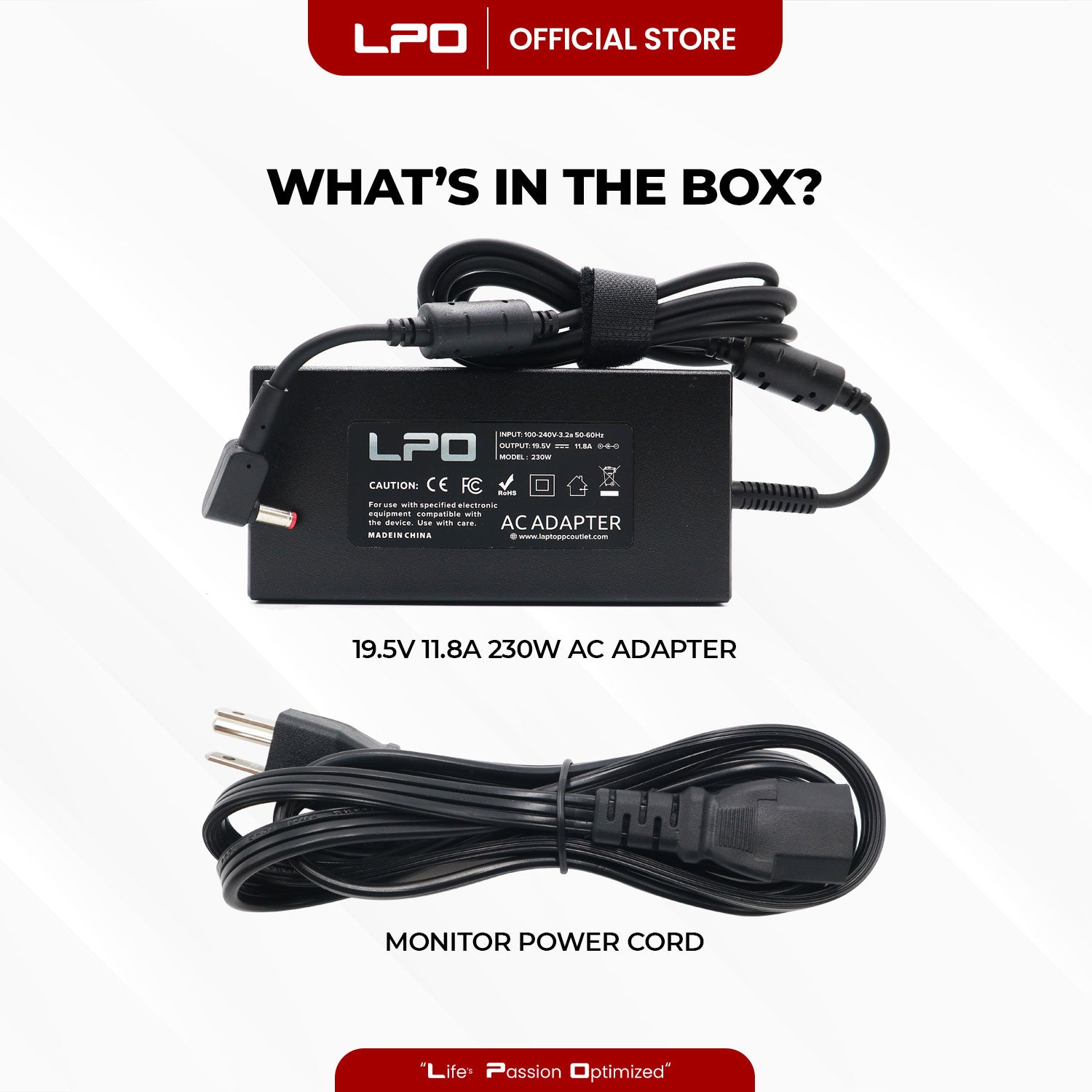 Laptop Charger	Acer 19.5V 11.8A 230W Red Pin 5.5mm x 1.7mm Compatible with Acer N17C1