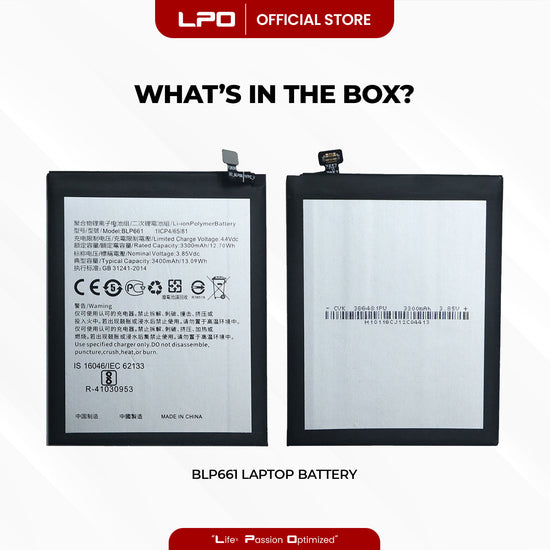 Cellphone Battery	Oppo F7 2018 BLP661 Compatible with CPH1819, CPH1821, 1821, CPH1821EX - LPO Laptop PC-Outlet