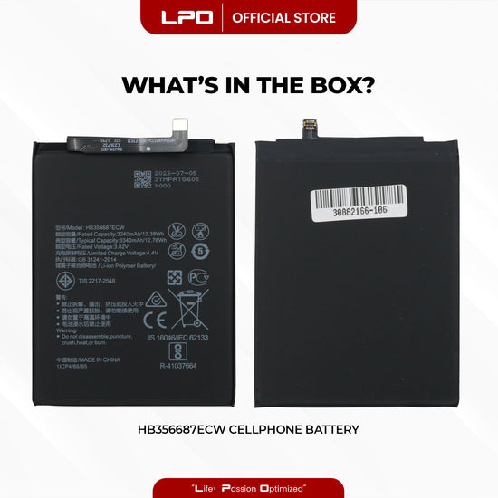 Cellphone Battery Huawei Nova 3i / Nova 2i HB356687ECW Compatible with Huawei Honor 7X, Mate 10 Lite, P30 Lite